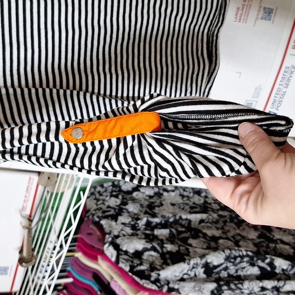 NY COLLECTION SIZE LARGE PETITE STRIPED TOP Color Pop - Picture 2 of 4